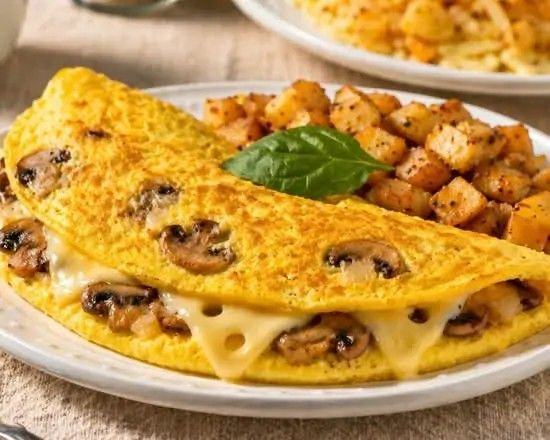 Mushroom & Swiss Omelette