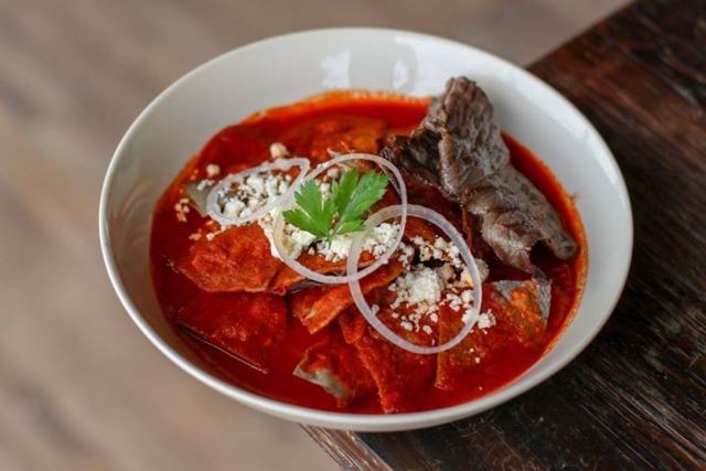 Chilaquiles con Carne